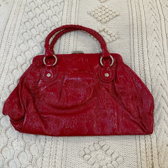 Red patent leather Elliot Lucca purse. - Picture 1 of 3